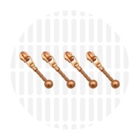 Zipper slider Ball-n-chain #S3 | Matt Rose Gold