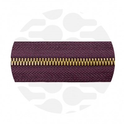 Midnight Plum - #M5 Bronze | Metal Zipper Tape