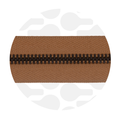 Tobacco Brown - #5M Black | Metalen rits