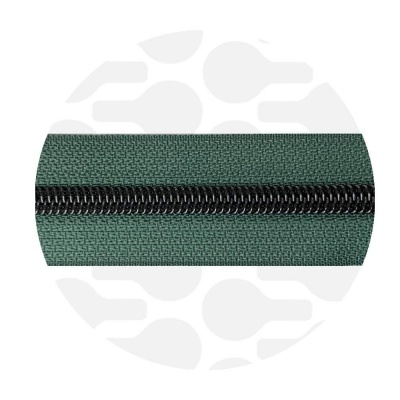 Vintage Green - #S5 Gunmetal | Nylon Coil Zipper Tape | 10 meter