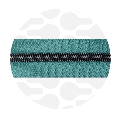 Mineral green - #S5 Gunmetal | Nylon Coil Zipper Tape | 1 meter