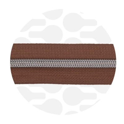 Earth Brown - #5S Silver | Spiraalrits | 10 meter