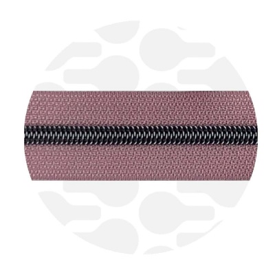 Dark Lilac - #5S Gunmetal | Nylon Coil Zipper Tape | 3 meter