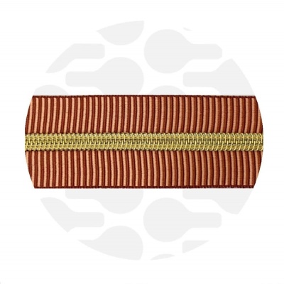 Striped Canyon - #5S Gold | Nylon Coil Zipper Tape | 3 meter