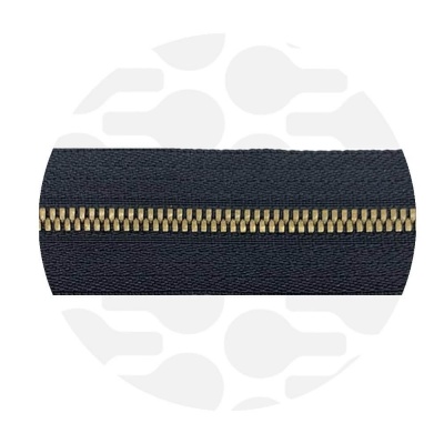 Photo of Pure Black - #M3 Bronze | Metal Zipper Tape
