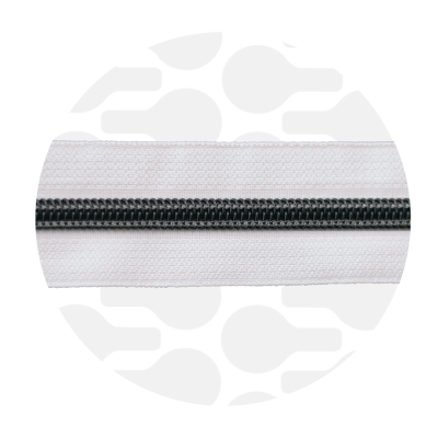 Pure White - #5S Black | Spiraalrits | 10 meter
