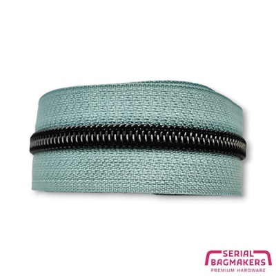 Old Smokey mint - #5S Gunmetal | Nylon Coil Zipper Tape | 1 meter