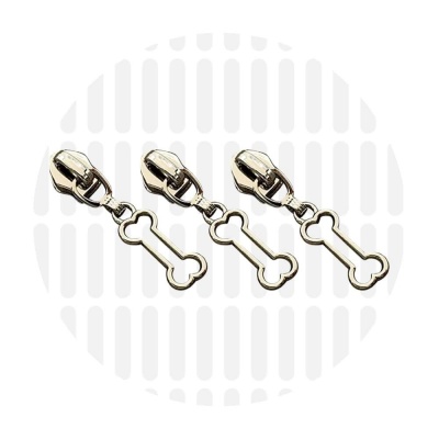 Dogbone #5S | curseur zip nylon | Nickel