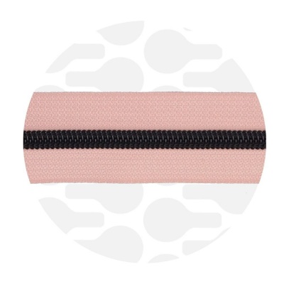 Peach Pink - #5S Black | Zip Nylon | 1 mètre