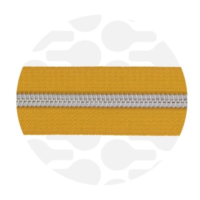 Ochre Yellow - #5S Silver | Spiraalrits | 3 meter