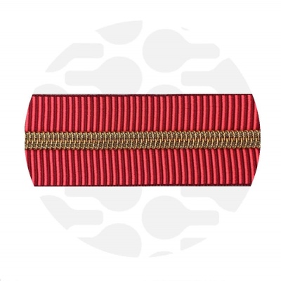 Striped Berry - #5S Rose Gold | Nylon Coil Zipper Tape | 10 meter