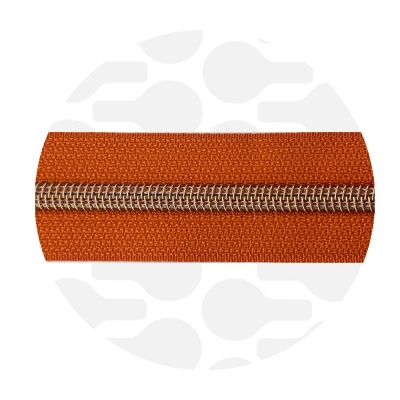 Puffin's Orange - #5S Rose Gold | Zip Nylon | 3 mètres