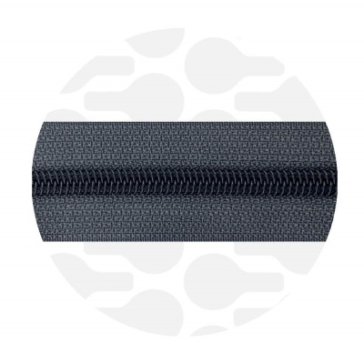 Midnight Grey - #S5 Black | Nylon Coil Zipper Tape | 1 meter