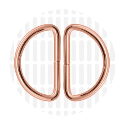 Basic | D-ring | 38 mm | Rose Gold