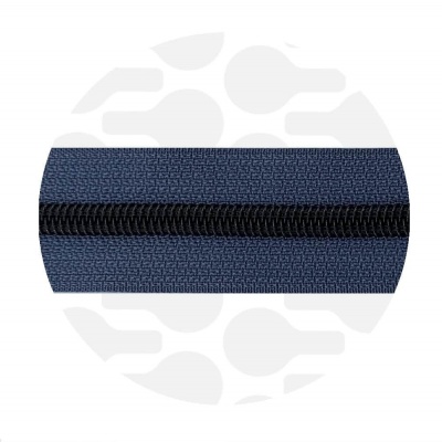 Vintage blue - #S5 Black | Nylon Coil Zipper Tape | 1 meter