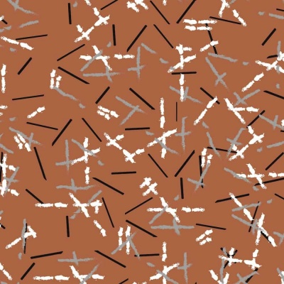 Foto van Burned Sienna | Pencil Art | Outdoor en Waterafstotend | 100 cm x 145 cm