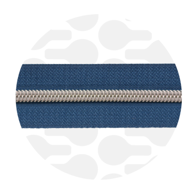 Stormy blue - #5S Silver | Zip Nylon | 1 mètre