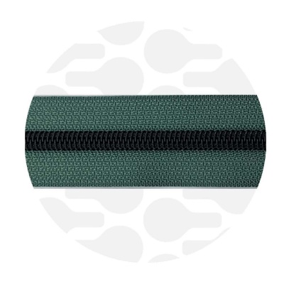 Vintage Green - #S5 Black | Nylon Coil Zipper Tape | 10 meter