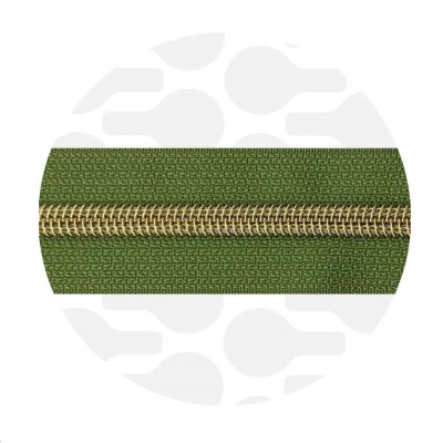 Old Lime - #S5 Gold | Nylon Coil Zipper Tape | 1 meter