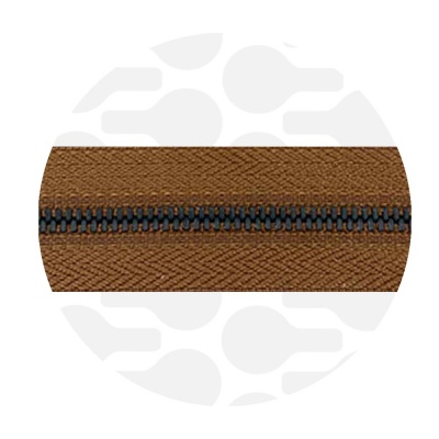 Photo of Old Cognac - #M3 Black | Metal Zipper Tape