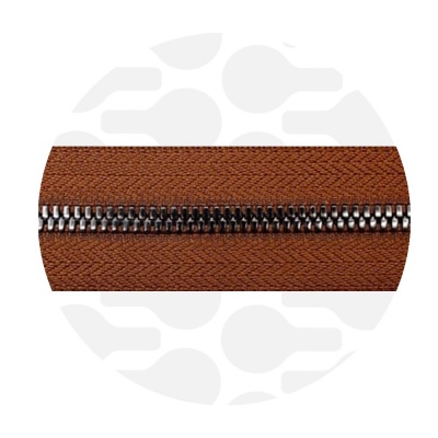 Foto van Tobacco Brown - #M5 Gun Metal | Metalen rits