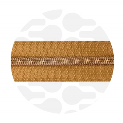 Camel Brown - #5S Rose Gold | Nylon Coil Zipper Tape | 10 meter