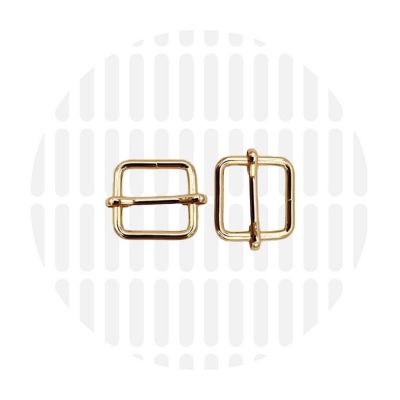 Basic | Wide mouth Strap slider | 19 mm | Gold