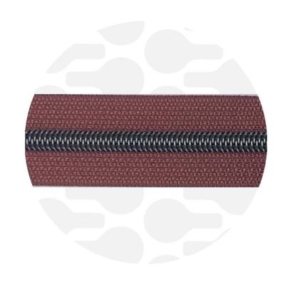 Porto Red - #5S Gunmetal | Zip Nylon | 1 mètre