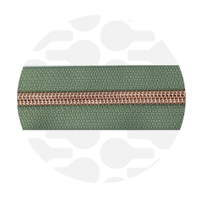 Willow green - #5S Rose Gold | Spiraalrits | 3 meter