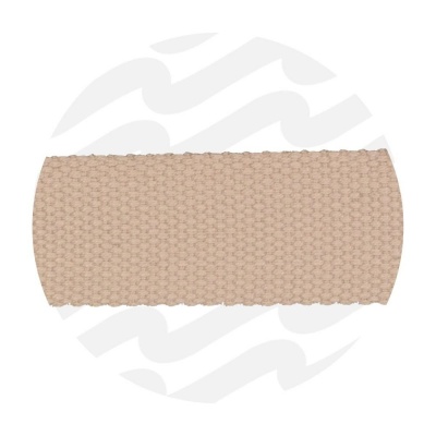 Latte Beige - 38 mm | Sangle poly-coton | 3 mètres