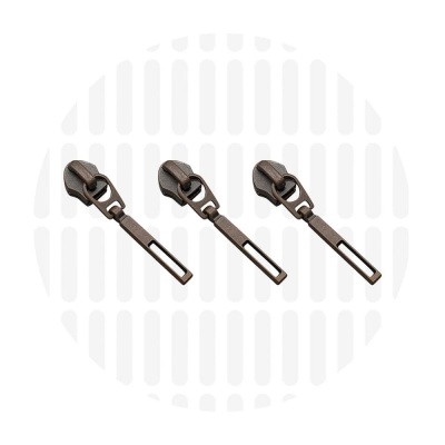 Bar #5S | curseur zip nylon | Antique Copper