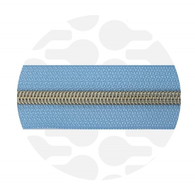 Nordic Blue - #5S Silver | Nylon Coil Zipper Tape | 10 meter