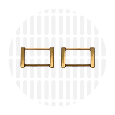 Edge | Rectangular ring | 32 mm | Antique Gold