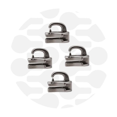 Snap-on #5M | Zipper slider Nylon Coil | Polished Nickel