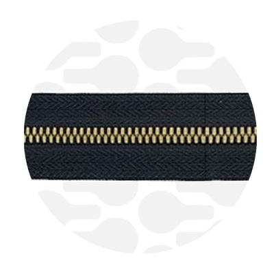 Photo of Pure Black - #M5 Bronze | Metal Zipper Tape