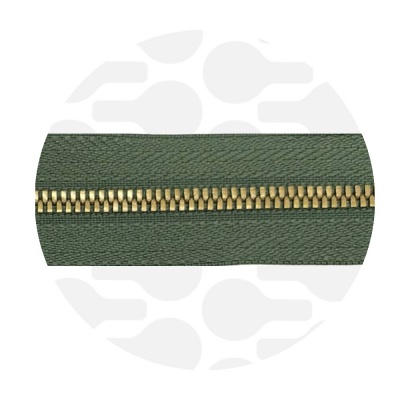Photo of Moss Green - #M3 Bronze | Metal Zipper Tape