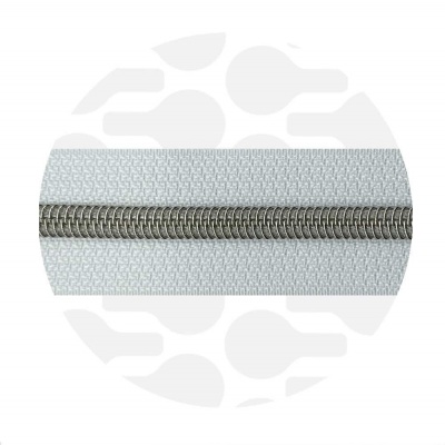 Pure White - #S5 Silver | Spiraalrits | 1 meter