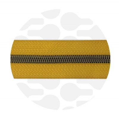 Kurkuma Yellow - #5S Bronze | Nylon Coil Zipper Tape | 3 meter