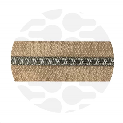 Latte Beige - #S5 Silver | Spiraalrits | 3 meter