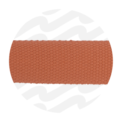 Smokey orange - 19 mm | Katoenlook Tassenband | Pack of 1.5m