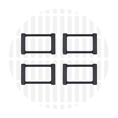 Edge | Rectangular ring | 32 mm | Electro Black