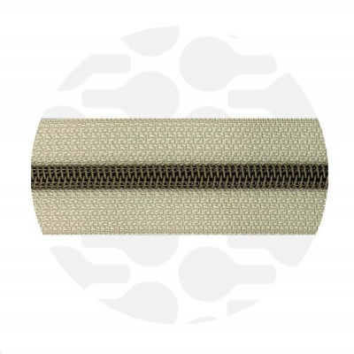 Oatmeal Beige - #5S Bronze | Nylon Coil Zipper Tape | 1 meter
