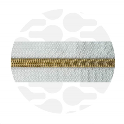 Pure White - #S5 Gold | Spiraalrits | 1 meter