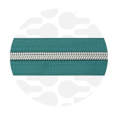 Deep Mint - #5S Silver | Nylon Coil Zipper Tape | 10 meter
