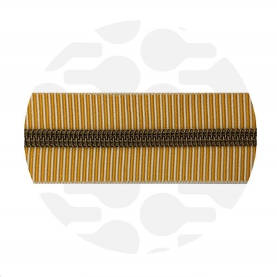 Striped Sahara - #5S Bronze | Nylon Coil Zipper Tape | 3 meter
