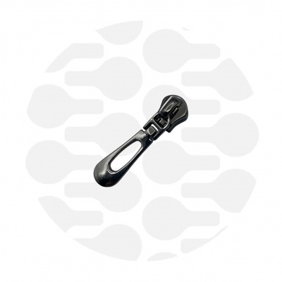 Photo of Buttonhole #M5 | Slider for metal zipper | Gun Metal