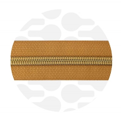 Camel Brown - #5S Gold | Nylon Coil Zipper Tape | 10 meter