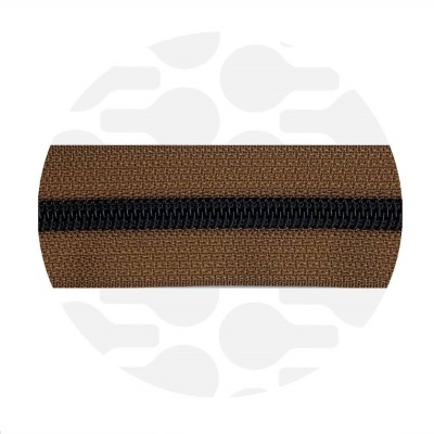 Foto van Tobacco Brown - #5S Black | Nylon Coil Zipper Tape | 3 meter