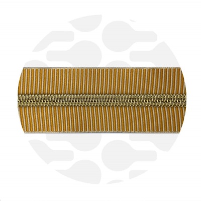Striped Sahara - #5S Gold | Nylon Coil Zipper Tape | 3 meter