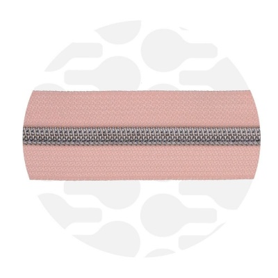 Peach Pink - #5S Silver | Spiraalrits | 1 meter
